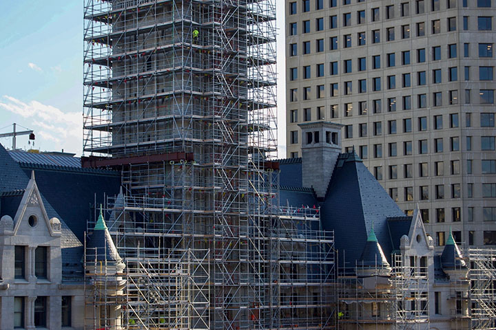 Federal Building Restoration Scaffolding