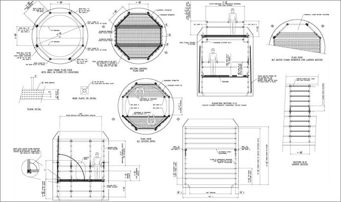 Government Military Scaffolding CAD