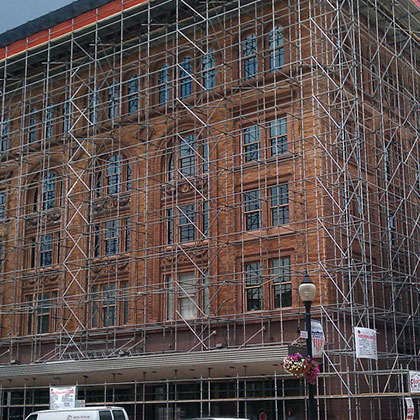 Scaffolding For Building Restorations In Pittsburgh