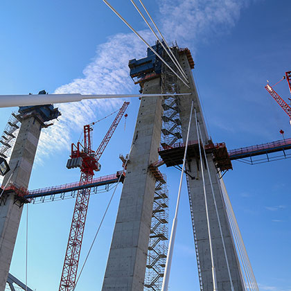 Custom Bridge Stair Tower Installation