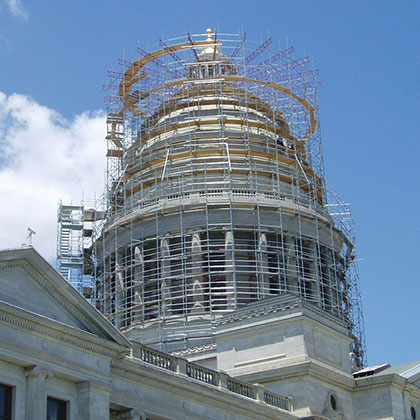 Arkansas Capitol Restoration Scaffolding