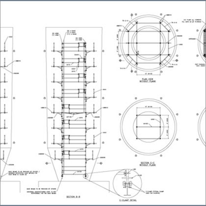 Industrial Scaffolding Drawing