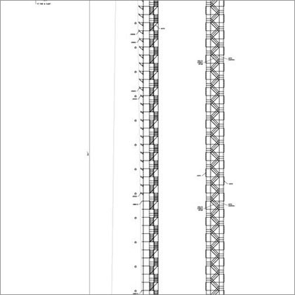 Industrial Stair Tower CAD Drawing