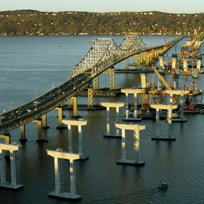 New Ny Bridge Pier Construction