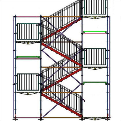 Pedestrian Access Stairs CAD