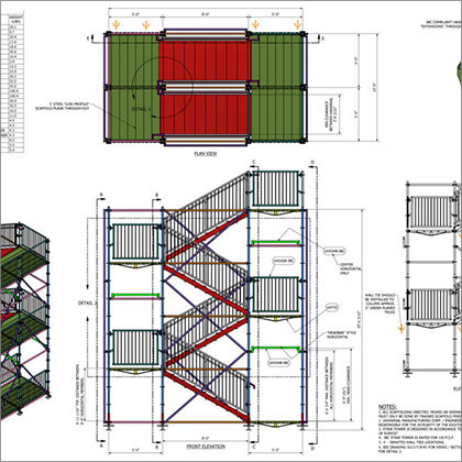 Public Access Stair Tower CAD Drawings
