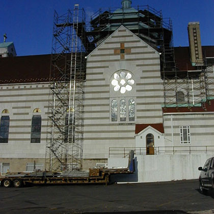 Restoration Stair Tower Scaffolding