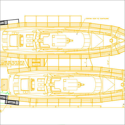 Scaffold CAD Design For Yachts