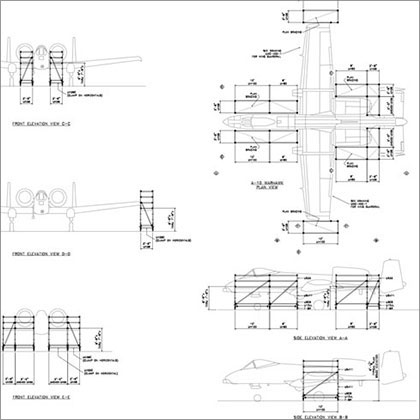 Scaffold CAD For Military Planes