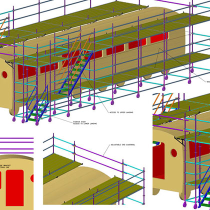 Train Car Work Platform