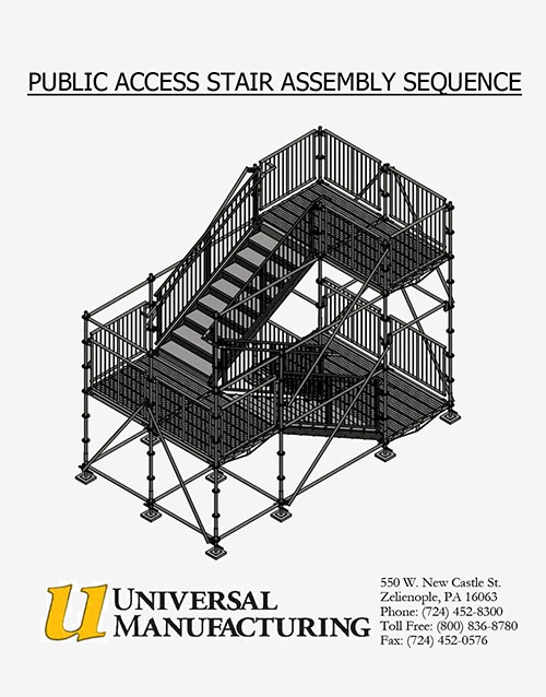Public Access Stair System Erection